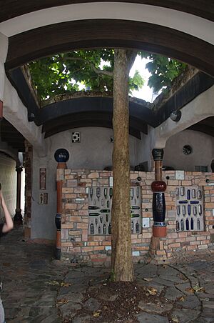 Hundertwasser Toilets, Kawakawa - interior