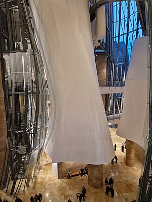 Interior of Guggenheim Museum Bilbao