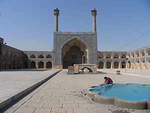 Jamé Mosque Esfahan courtyard