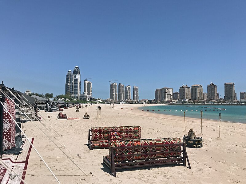 Katar Doha Katara beach, Strand