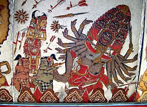 Kerta Gosa, Ramayana Scene, Bali 1543