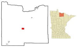 Location of the city of Big Fallswithin Koochiching County, Minnesota