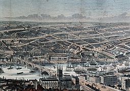 London and the River Thames seen from the south, from Wellcome L0023697