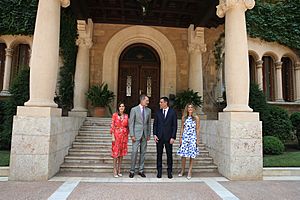 Los Reyes con el Presidente del Gobierno y su esposa