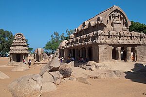 Mahabalipuram, Pancha Rathas, Tamil Nadu, India