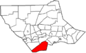 Map of Lycoming County Pennsylvania Highlighting Washington Township.png