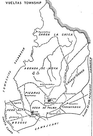 Mapa de Vueltas en 1909