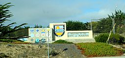City of Marina welcome sign