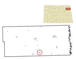 Location of Conway, North Dakota