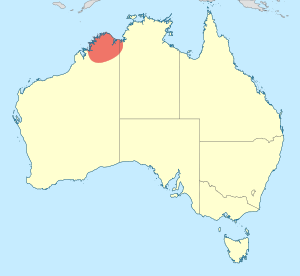 Nososticta kalumburu distribution map.svg