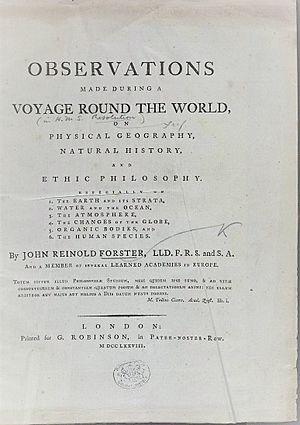 Observations made during a voyage round the world (in H.M.S. Resolution) on physical geography, natural history, and ethic philosophy, especially on BHL34344167