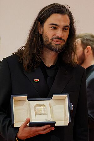 Oliver Laxe awardee interview at 2025 Cannes Film Festival 2 (cropped)