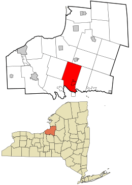 Location in Oswego County and the state of New York.