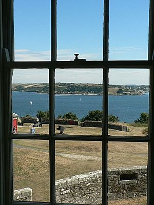Pendennis Castle from within the Governor's Lodging - geograph.org.uk - 220540