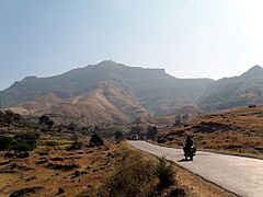 Purandhar fort from Narayanpur Road