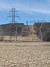 Pylons in Conyngham Township, Luzerne County, Pennsylvania.JPG