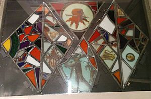 Richmond palace window glass fragment, Museum of Richmond (London)