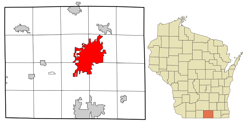 Image Rock County Wisconsin Incorporated And Unincorporated Areas