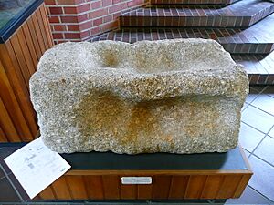 Roman Stone Anvil for Ore-Crushing Stamp Battery