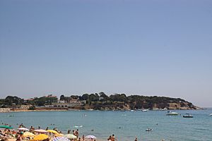 S'Agaró seen from Sant Pol beach