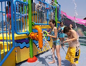 Soak city free-turning valve on 8 water jets