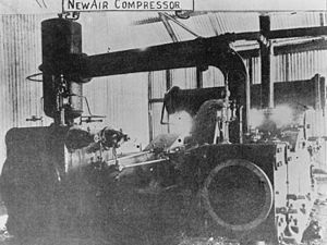 StateLibQld 2 74797 Compressor in the smelting works at Mount Elliott, Selwyn, Queensland, 1909