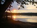 Sunset over Groby Pool - geograph.org.uk - 613367