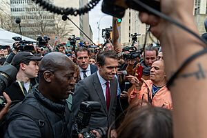 Todd Blanche Outside Manhattan Criminal Courthouse