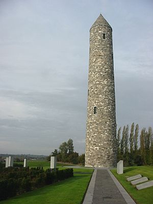 Tower, Irish Peace Park, Mesen, Belgium.jpg