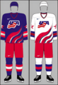 United States national Ice Hockey team uniform 1996 WCH