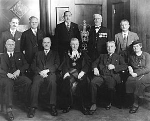 Vancouver City Council in the Mayor's office 1937
