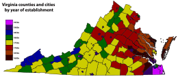Virginia-Year of established