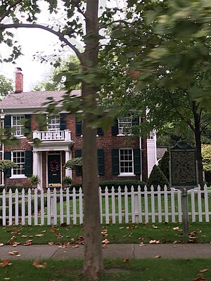 Wardwell House taken from Jefferson Avenue, Grosse Pointe, Michigan