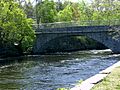 Willimantic River with bridge
