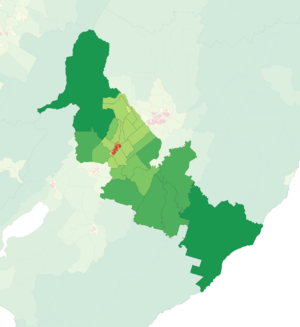 2023 NZ Census Population Density - Carterton District