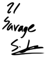 21 Savage sig.svg
