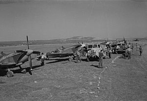 73 Squadron RAF Spitfires Yugoslavia 1945 IWM CNA 3527