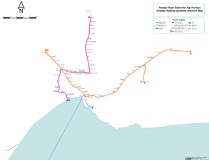 Antalya Railway Systems Network Map