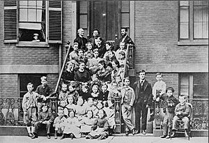 Bell at the Pemberton Avenue School for the Deaf, Boston, from the Library of Congress. 00837v