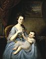 Brooklyn Museum - Mrs. David Forman and Child - Charles Willson Peale - overall