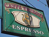 Caffe Trieste sign board