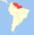 Cebus olivaceus distribution