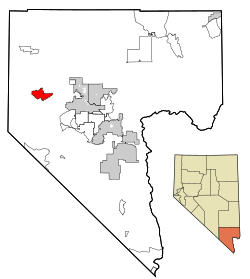 Location of Mount Charleston in Clark County, Nevada
