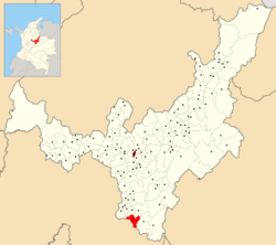 Location of the town and municipality of Chivor in Boyacá Department