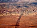 Contrails over San Rafael Reef