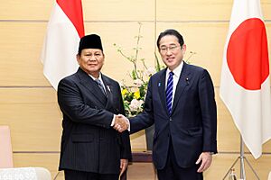 Courtesy Call from President-elect Prabowo of Indonesia to PM Kishida (2024) 02