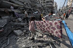 Damage in Gaza Strip during the October 2023 - 13