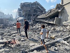 Damage in Gaza Strip during the October 2023 - 26