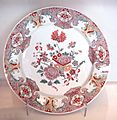 Delft plate faience Famille Rose 1760 1780