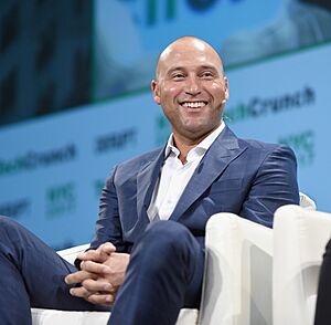 Derek Jeter at TechCrunch Disrupt NY 2017 - Day 1 (cropped)